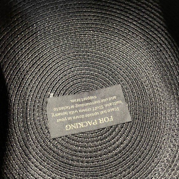 🌺 Eric Javits black straw hat 🌺 - Picture 4 of 9